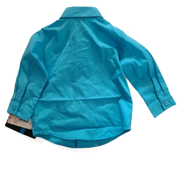 Dockers Long Sleeve button down Dress Shirt Size 3-6 Months - Picture 2 of 7